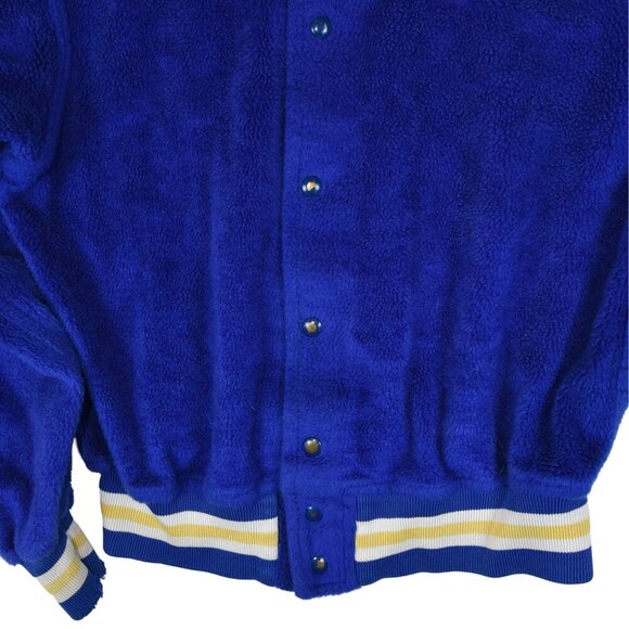 Vintage Cheer Jacket Women S-M Royal Gold Blue Varsity Lettermans Cheerleading - Picture 4 of 11